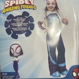 Marvel Spider-Gwen Child Costume Size 3t-4t Spider-Man Ghost Spider NEW